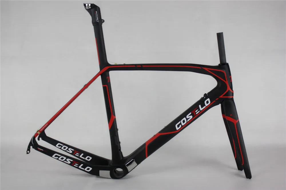 

2018 Costelo cento bike carbon fiber road bicycle frames can be fit for mechanical and di2 electric groupsets bicicleta frame