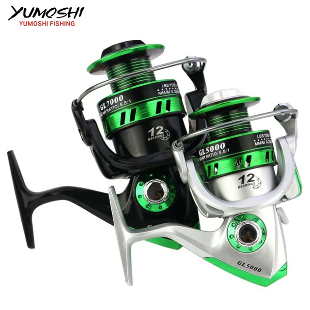 Best Offers NEW Wheels fish spinning reel 5.5:1 12Ball Bearing carretilhas de pescaria molinete fishing reel accessories 1000-7000series Best Offers NEW Wheels fish spinning reel 5.5:1 12Ball Bearing carretilhas de pescaria molinete fishing reel accessories 1000-7000series