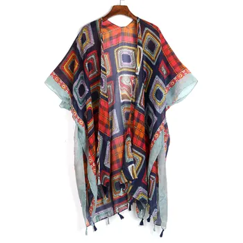 

New Vintage Pareo 2018 Summer Beach Cover Up Rectangle Sarong Wrap Swimsuit Bikini Cover Up Autumn Beach Sarong Mats