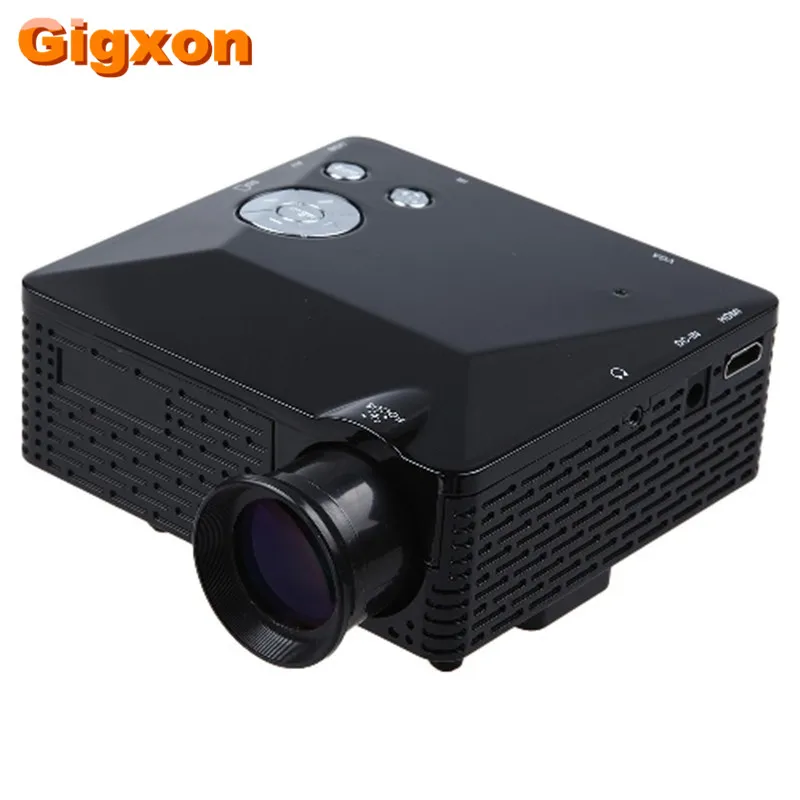 Gigxon - G810 HD Home Theater Cinema LCD Image System 80 Lumens MINI LED Projector with AV/VGA/SD/USB/HDMI free shipping