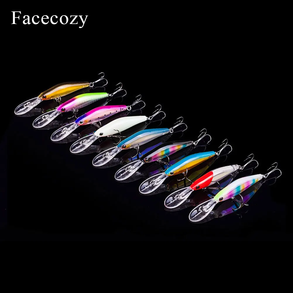 

Facecozy 1Pc Luminous Floating Fishing Lure Swimbait for Fishing Built-in Steel Ball Crankbait Highly Realistic Artificial Bait