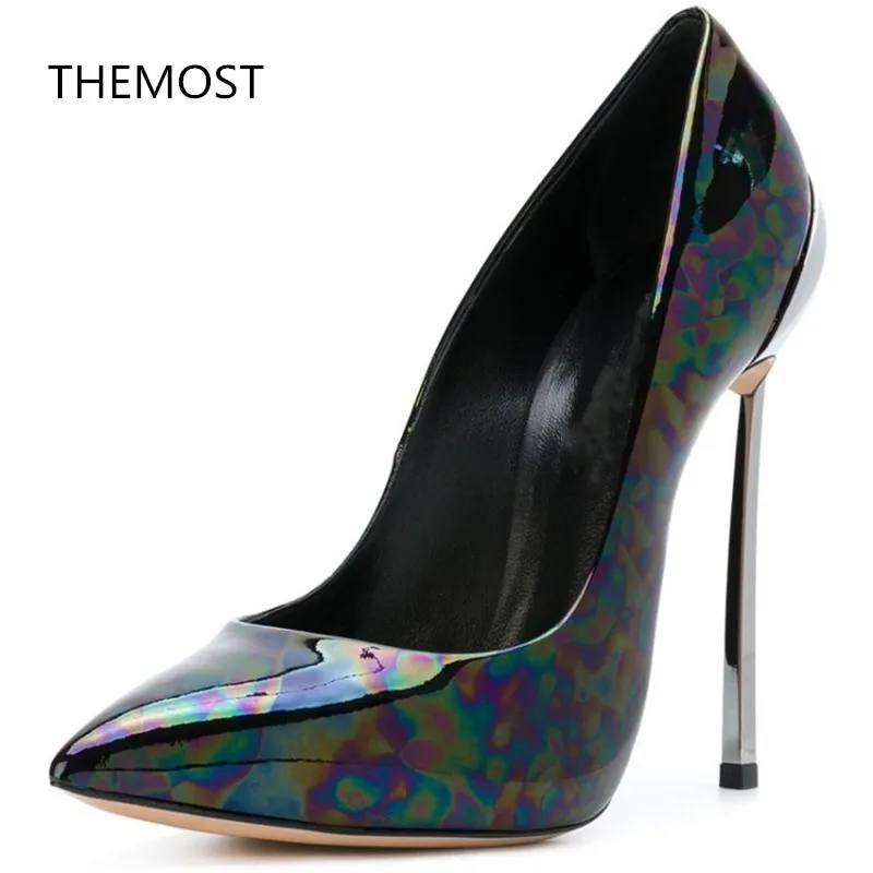 reflective high heels