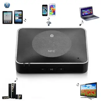 

NFC Wireless 3.5mm Audio Receiver Music Adapter for stereo Sound System Ipad Ipod Tablets Cell Phones