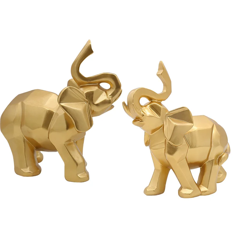 

Elephant Resin Crafts Home Decoration Christmas Birthday Figurines Gift Bedroom Living Room Office Hotel Ornament Crafts