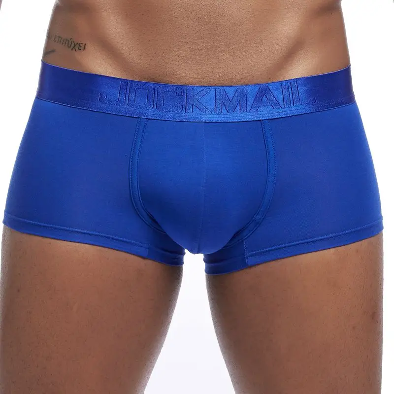 JOCKMAIL New sexy men underwear boxer solid boxershorts men Modal Soft Underpants Shorts men trunks cuecas Gay male panties men underwear types Boxers