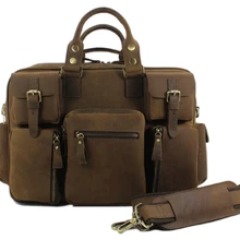 Винтажные мужские дорожные сумки Crazy Horse из кожи, мужская кожаная сумка для путешествий, мужская сумка для багажа, дорожная сумка из натуральной кожи, сумка для переноски