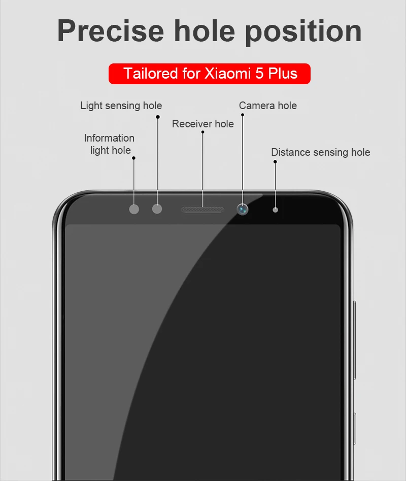 TOMKAS Glass For Xiaomi Redmi 5 5 Plus Screen Protector Ultra Thin Easy To Install For Xiaomi Redmi 5 Plus Redmi Note 5 Glass