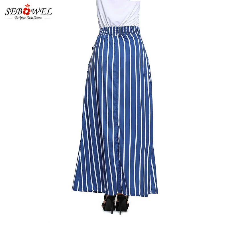 Dark-Blue-Striped-Maxi-Skirt-LC65037-5-6