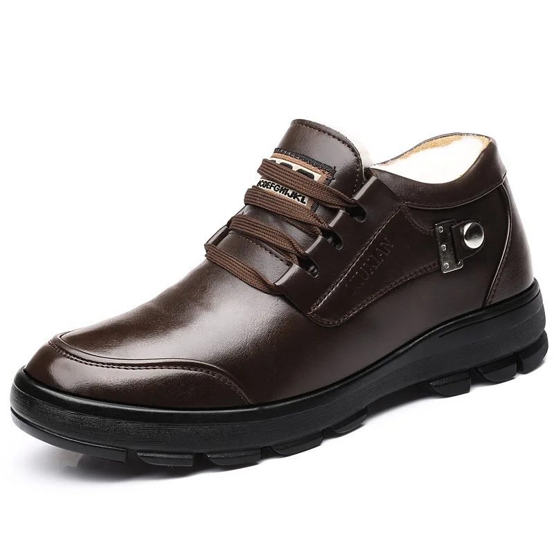 Tamaño Nuevo Inferior Cálido De Calzado Alta Antideslizante Hombres Hombre Invierno Más Algodón 38 brown Backcamel Zapatos Blcak Grueso Lana 44 Terciopelo Calidad Para dqxIUwPd0