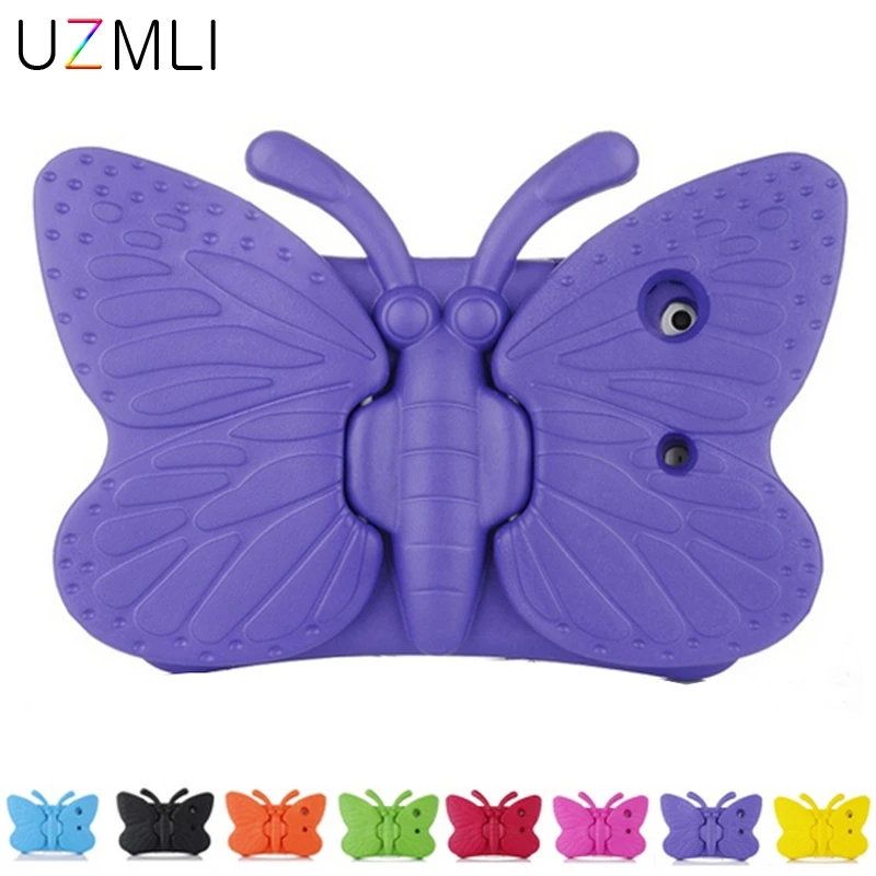 Ударопрочный чехол для mini 5 4 3 2 1 retina мультяшный детский безопасный 3D бабочка с