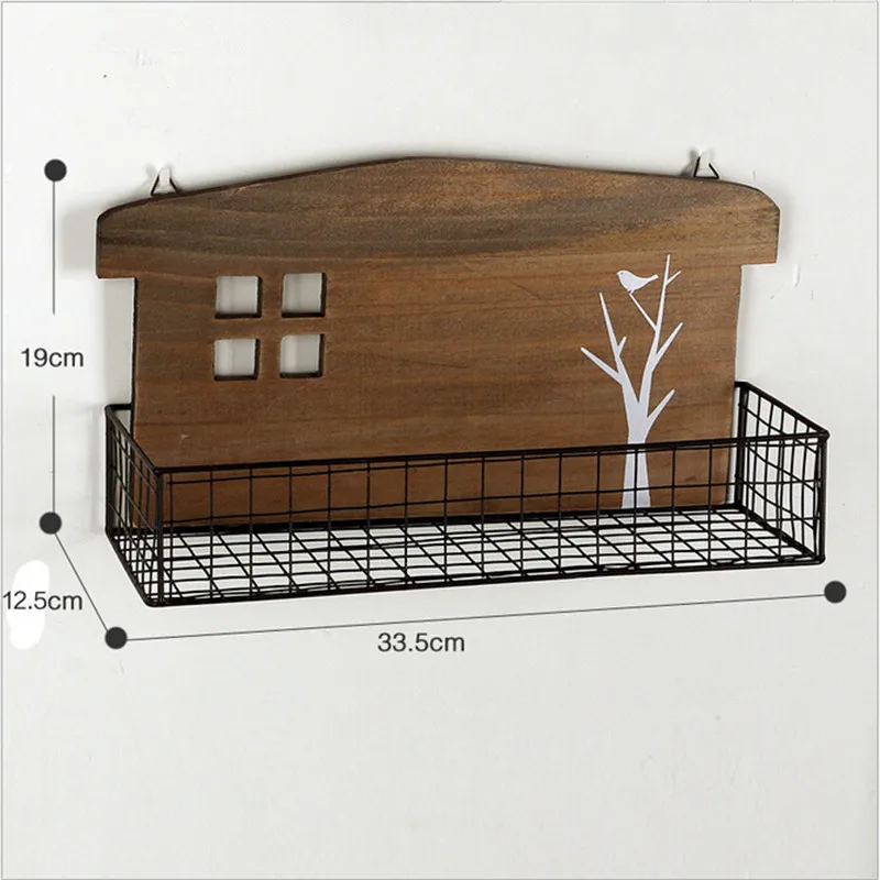 1 шт. настенная полка удобный стеллаж, полки украшения для дома спальни деревянная настенная полка стойки 33*12,5 см