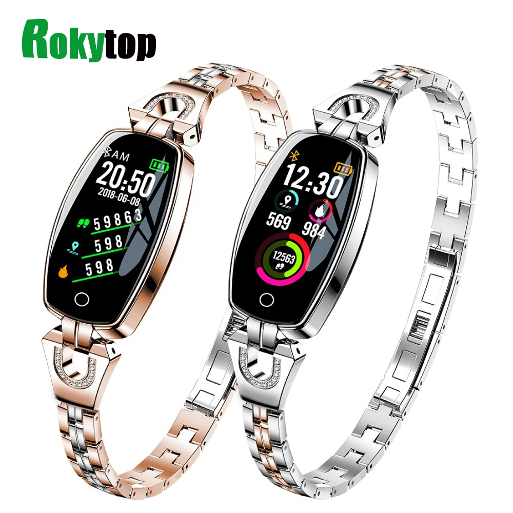 

2019 Women Smart Bracelet H8 SmartWatch Fashion Heart Rate Blood Pressure Watch Pedometer Waterproof Fitness Bracelet Smart Band