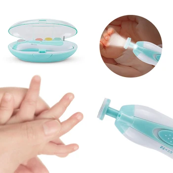 

Electric Baby Nail File Safe Clippers Trimmer Manicure Pedicure Battery Powered Nail Care Remover Machine