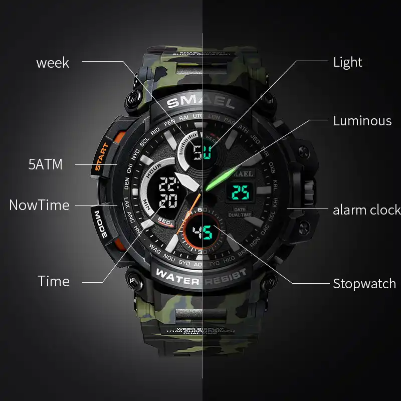 smael watch army green
