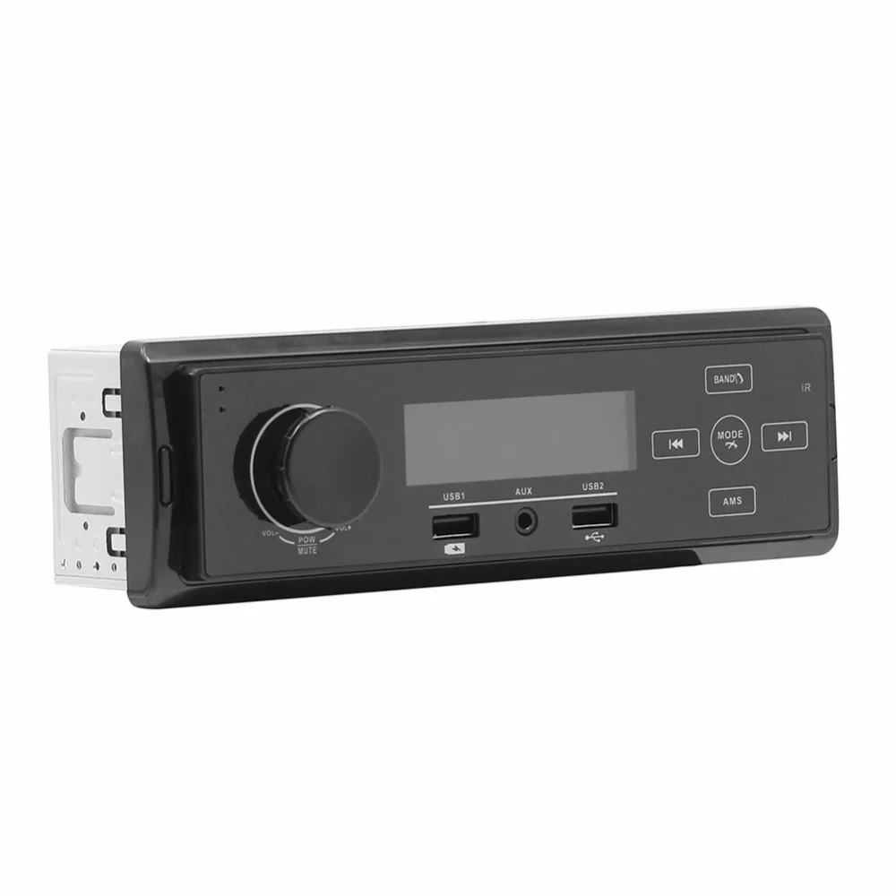 Автомагнитола 1Din Bluetooth Handsfree USB/телефон зарядка MP3-плеер Поддержка AUX/SD/FM пульт дистанционного управления красный светильник Авто Raido стерео