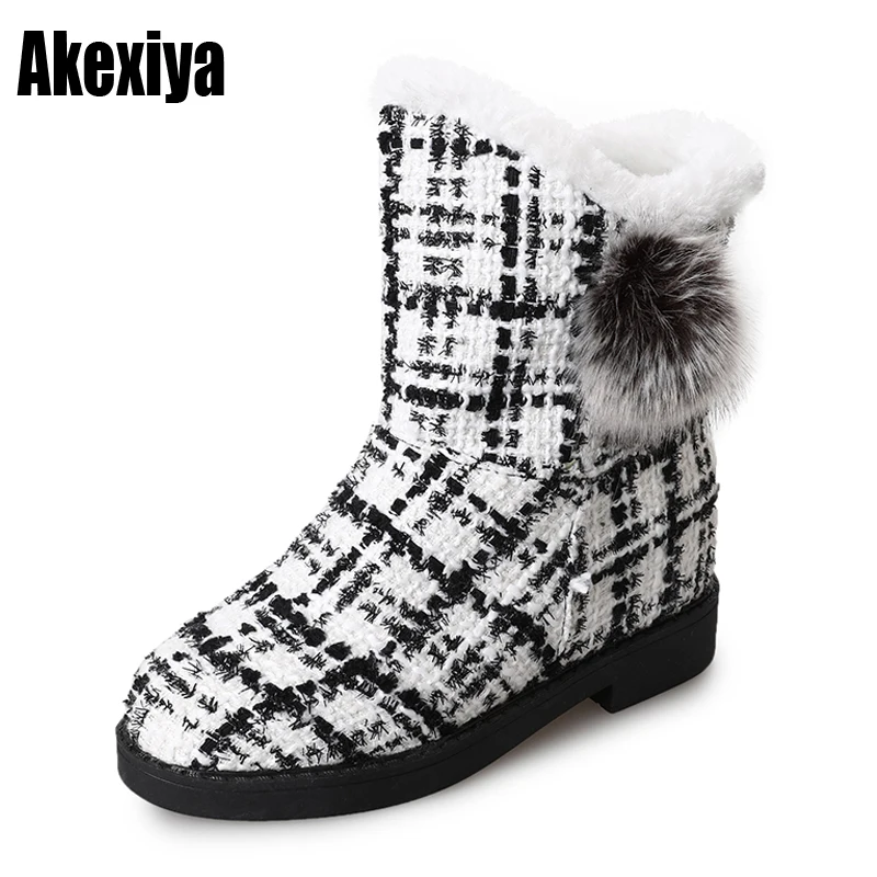 Kopen 2019 Winter Su egrave;de Mode Vrouwen Schoenen Vrouw Laarzen Platform Warme Snowboots Femme Dames Laars Zwart Botines Mujer maat 35 40 y883