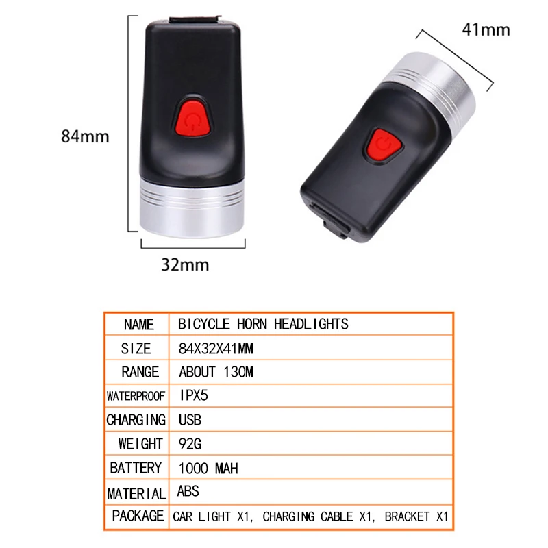 USB Перезаряжаемый XPE2 COB велосипедный передний светильник IPX5 Водонепроницаемый 1000mAH MTB велосипедный передний Фонарь велосипедный головной светильник