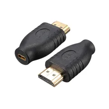 Высокое рекомендуемый Стандартный HDMI штекер тип А к Micro HDMI Тип D гнездо адаптер конвертер usb зарядное устройство usb адаптер