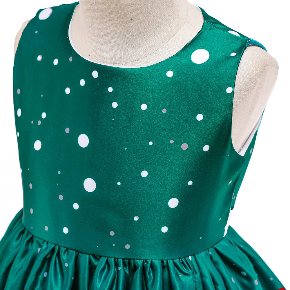Новое зеленое кружевное платье Эльзы летнее платье принцессы Эльзы и Анны с героями мультфильмов Vestido elsa Fever платье для девочек, фантазийный костюм