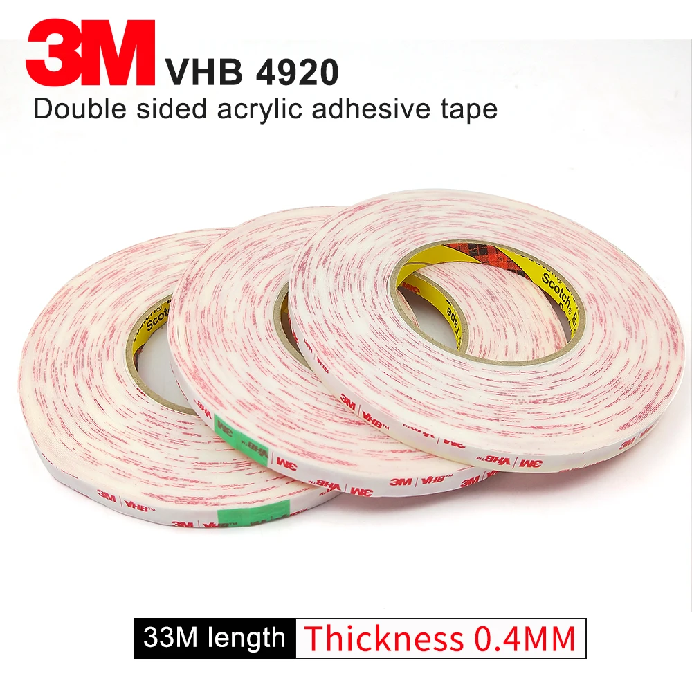 *5rolls 100 Original 3M 4920 VHB acrylic adhesive foam tape/3M mylar