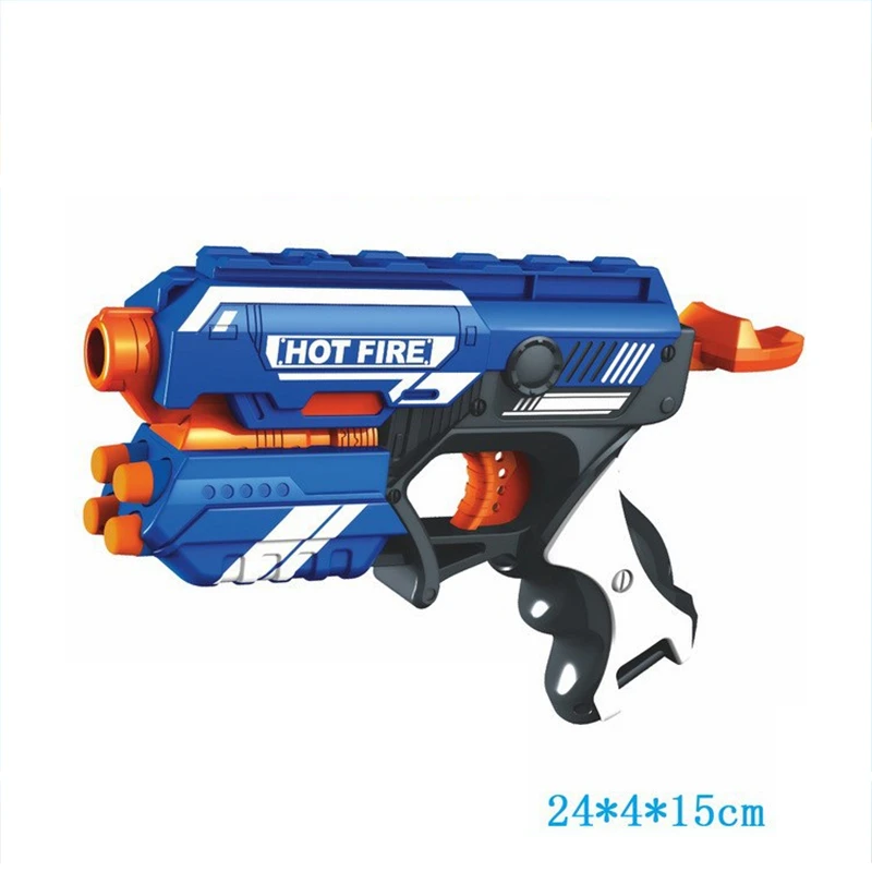 NERF series powerful launcher with 10pcs soft form EVA bullet plastic