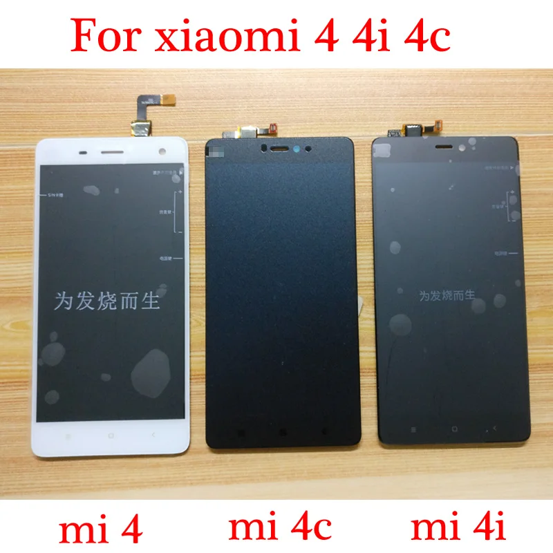 Высококачественный Дисплей 100% для XIAOMi Mi4c MI4 Mi4i ЖК + сенсорный экран дигитайзер в