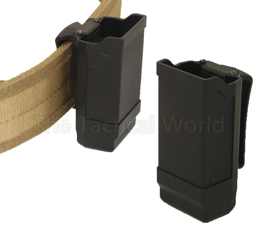 

CQC Single Stack Mag Carrier Carbon Fiber Magazine Pouch for 9mm to .45 caliber for GL M9 92 SP226 HK USP Hunting Accessories