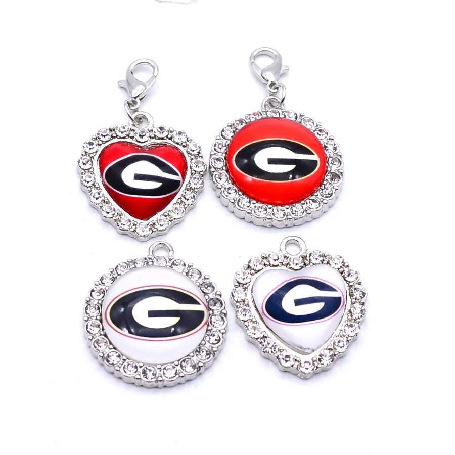 

Dangle Charms University NCAA Georgia Bulldogs Charm Pendant Fit Bracelets Necklaces Jewelry Sport Football 2018 Fashion