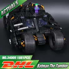 New Decool 7111 1869Pcs Super Hero The Tumbler Model Building Kits Minifigure Joker Batman Blocks Bricks