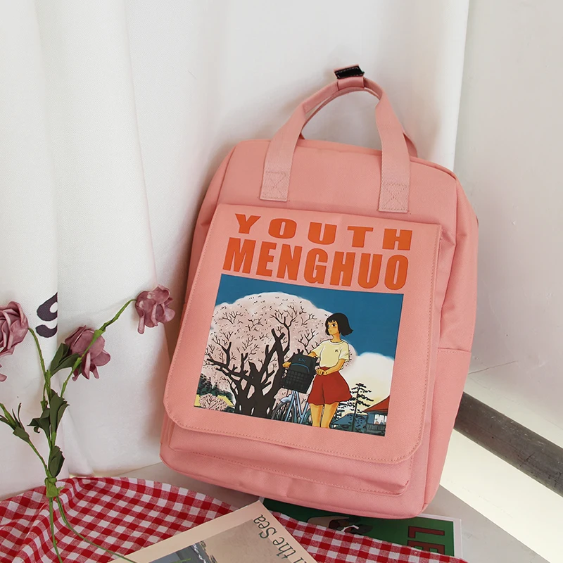 Корейский ins сумка Harajuku студенческий Рюкзак Женский Большой Вместительный рюкзак модный Повседневный японский рюкзак