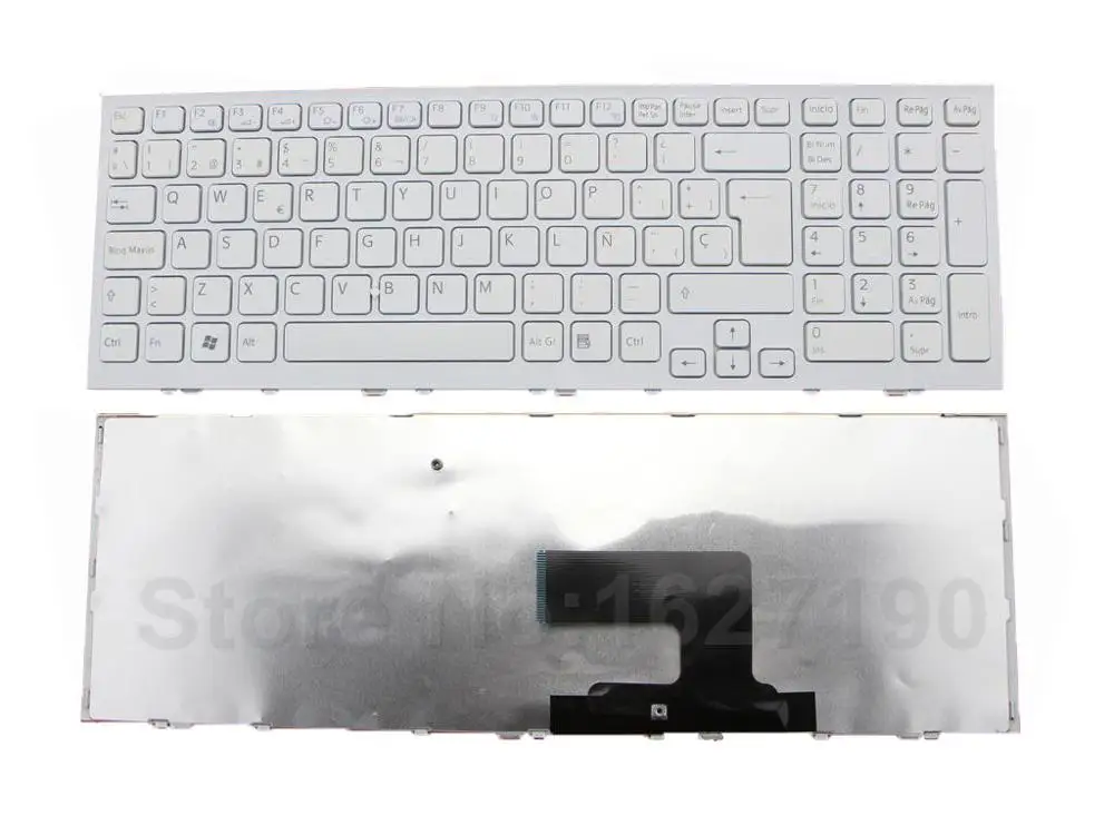 

SP/Spanish Laptop Keyboard for SONY VPC-EE Series WHITE FRAME Cuaderno de teclado Repair Replacement Computer Notebook Keyboards