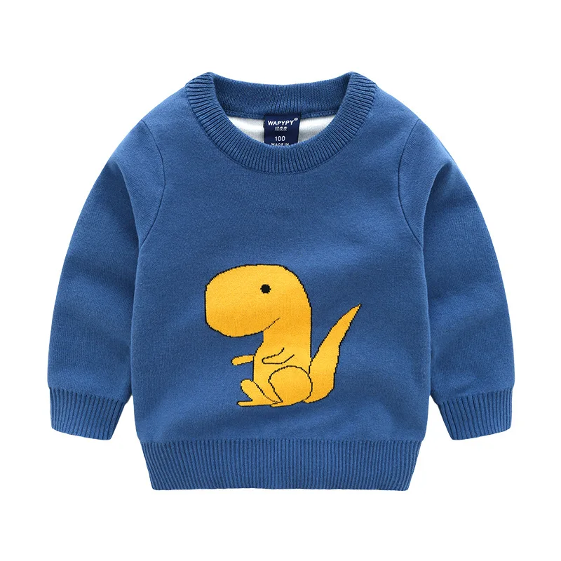 Cartoon Baby Sweater Solid Color Cotton Blended Kids Boys Girls Cardigan High Quality Round Neck Long Sleeve Pullover Outfit Autumn Clothes (10)