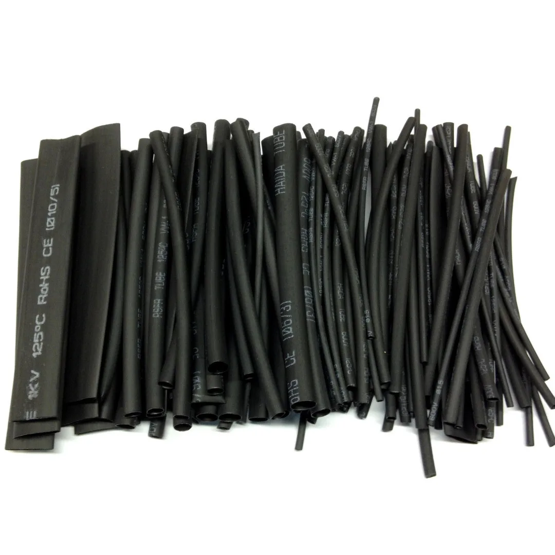 Buy 100pcs Black Heat Shrink Tubing Shrink Wrapped