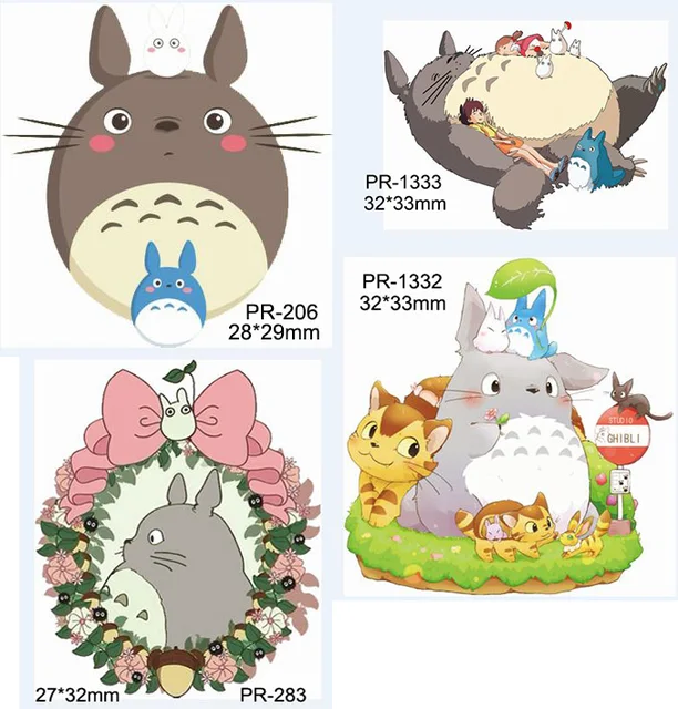 Kawaii dessin animé mon voisin Totoro Figurine Superman décoration de la maison dos plat planaire résine