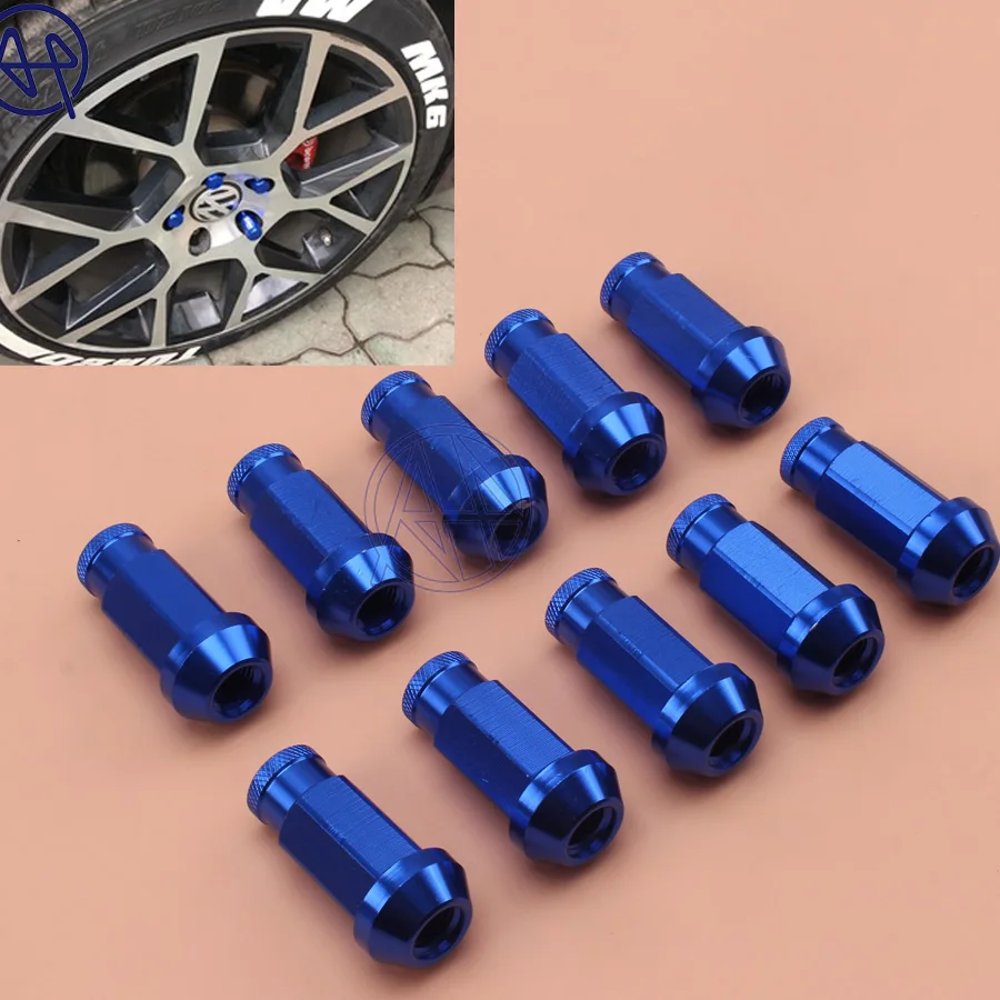 Синие Алюминиевые гайки для гоночного колеса 20 шт. D1 Spec JDM M12X1.5/1 25 универсальные Ford