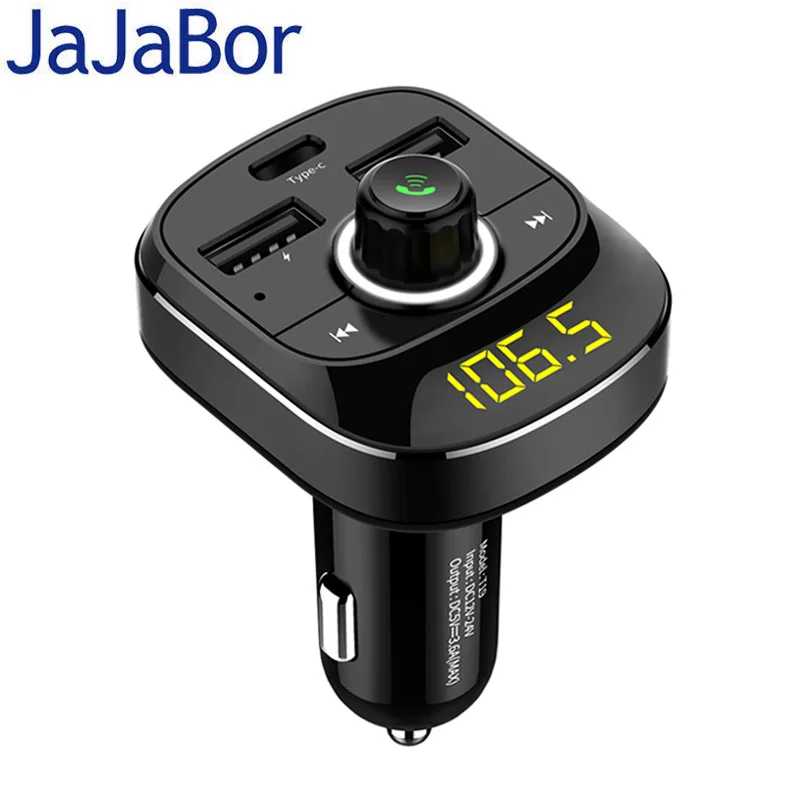 JaJaBor fm-передатчик Беспроводная гарнитура Bluetooth автомобильный комплект поддержка