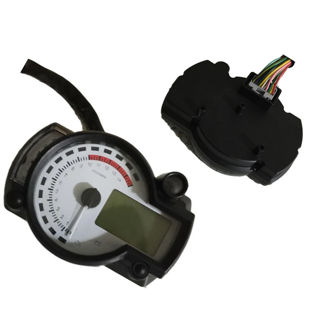 1Pcs 15000rpm Modern Motorcycle Digital Light LCD Digital Gauge