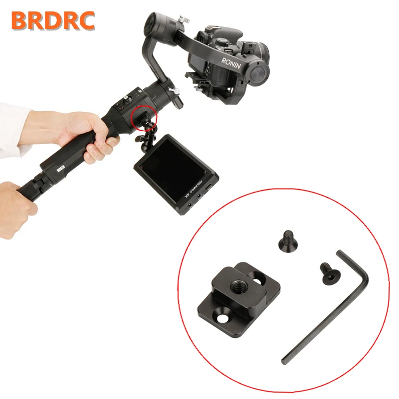 

Video Monitor Extension Mount Adapter Plate DJI Ronin S Gimbal Accessories Camera Mounting Plate Extender Stabilizer 1/4 Screw