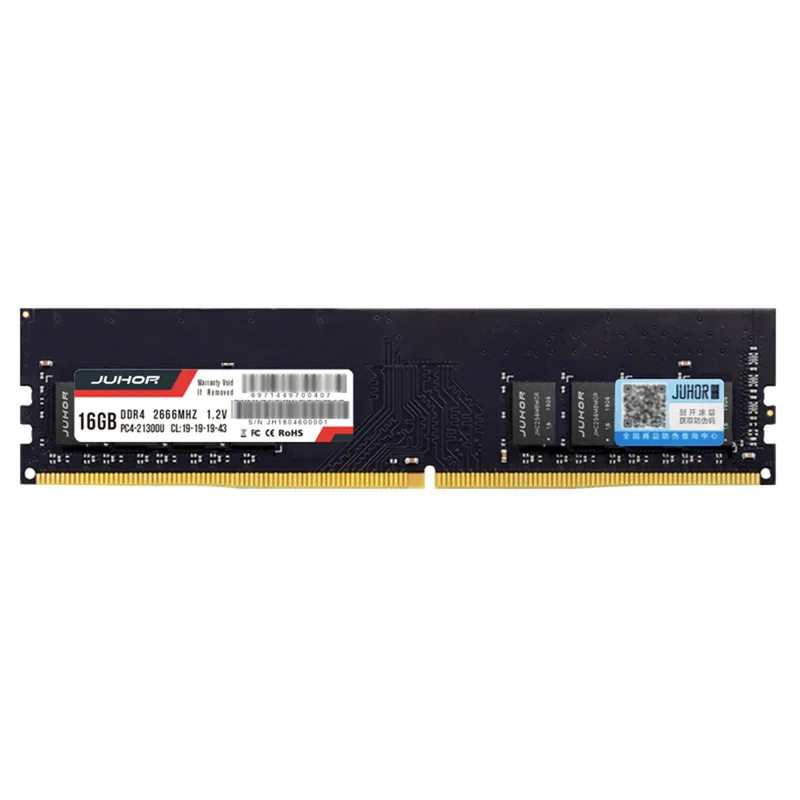 JUHOR ram DDR3 4 ГБ 8 ГБ 16 ГБ 2GB1600mhz DDR4 4 ГБ 8 ГБ 16 ГБ 2666 МГц U-DIMM PC4-21300 288 pin non-ecc(без коррекции ошибок) Оперативная память для всех материнских плат