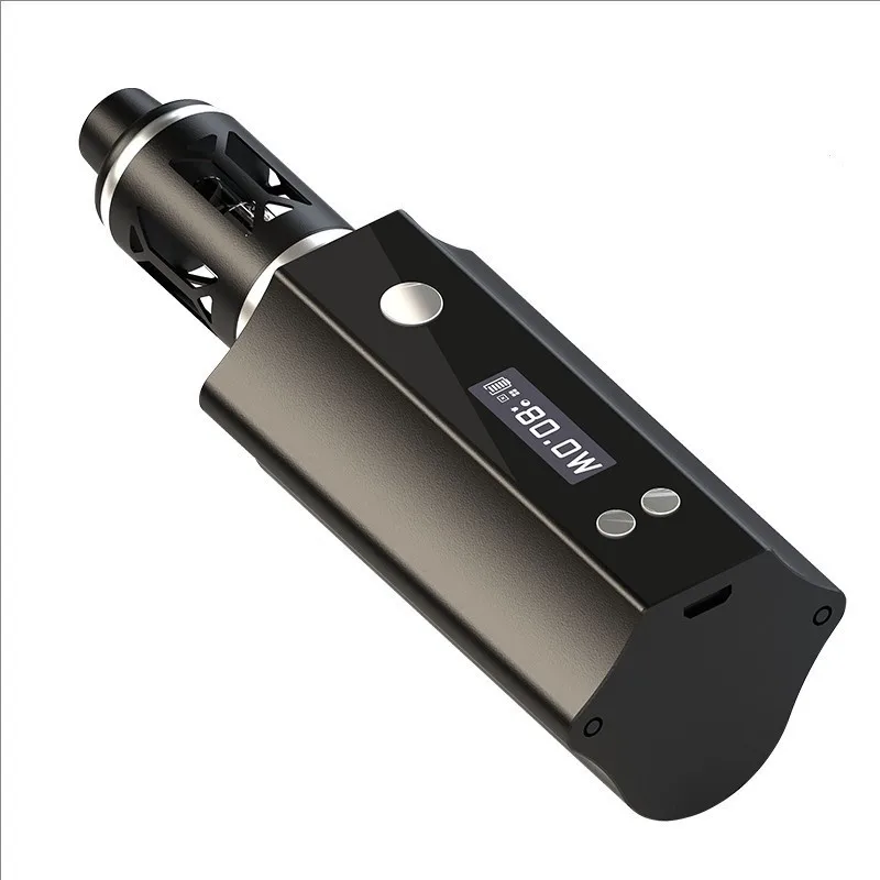 

80w Vape Box Mod 2600mAh Battery Electronic Cigarette 2ml 0.4ohm Atomizer Box Mod Vaporizer Hookah Vaper