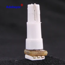 100 шт./лот салона светодиодный T5 1 SMD 5050 Светодиодная панель Клин 1 светодиодный автомобиль свет лампы цвет желтый, синий; размеры 34–43 зеленый красного и белого цвета