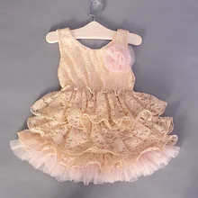 Новые платья для девочек; многослойные кружевные платья с цветочным узором; летнее праздничное платье; Пышное Платье принцессы; одежда для детей