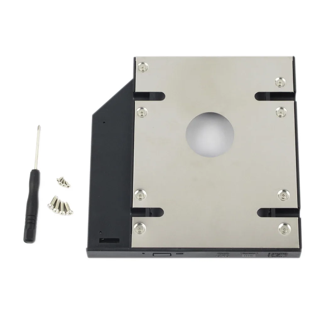 

WZSM New 9.5mm 2nd SATA HDD SSD Hard Disk Drive Caddy for Lenovo Ideapad 100-15IBD 100-15IBY bracket With screw