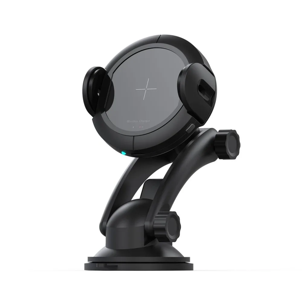 

Car Mount Holder Smart Wireless Charger for iPhone X 8 Automatic Infrared Sensor Mobile Phone Wireless Charging Docking Stand