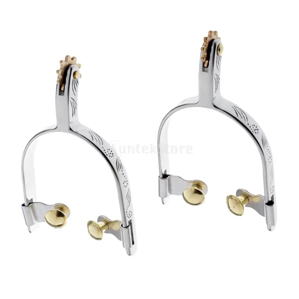 Men and Women Horse Spurs Equestrian Horse Riding Spurs Accessories 130mm/150mm
