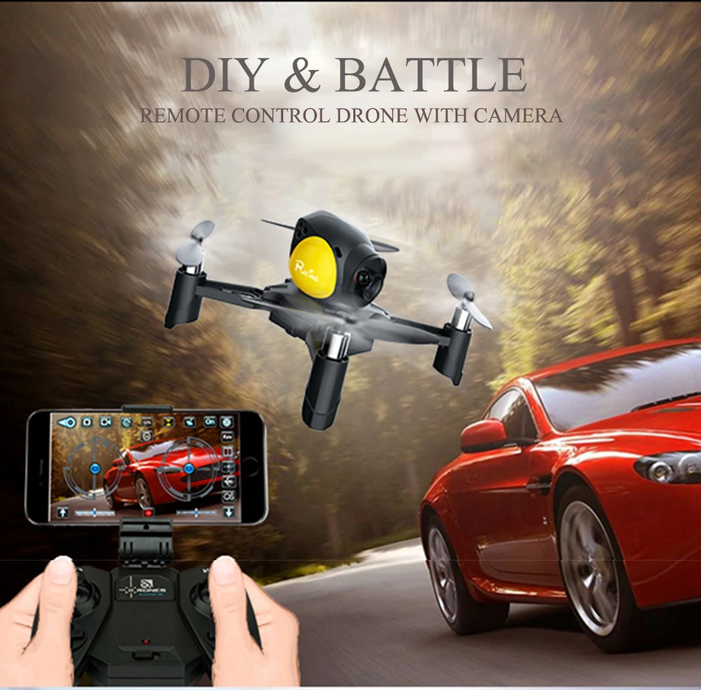 

RC MINI Drone with HD 2.0mp/0.3mp Wifi Camera Remote control DIY Battle Dron APP Control Quadcopter VS 8807 8807W RC Selfie Dron
