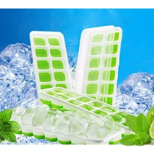 Лед поднос для льда покрытый лоток для льда с 14 кубиками льда формы замороженный инструмент для приготовления пищи кухня бар аксессуары Лето применение