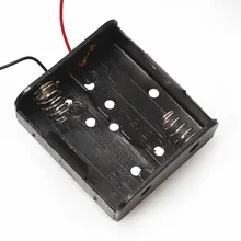 100PCS/lot Wholesale “C “Size Battery Box Case PP Soft Material With Wire Leaded For 2 x C Big Size 3V Battery No Cover