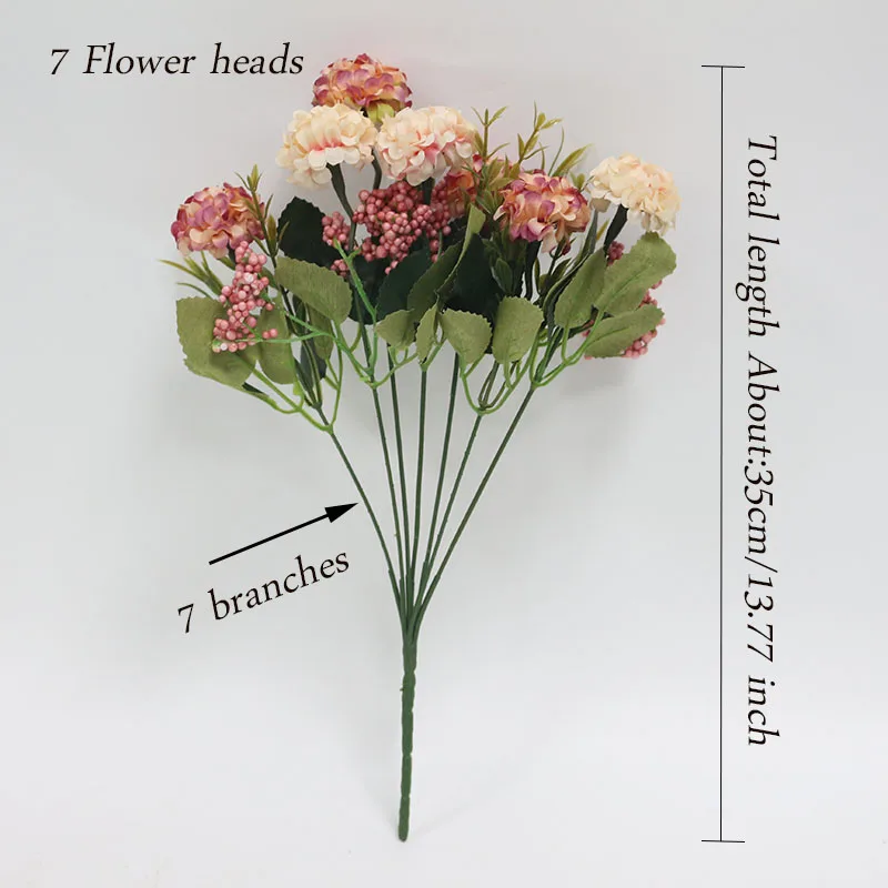 Flone Artificial Plants Silk Daisy Fake Flowers Daisy For Home Decoration Accessories Flower Wall Wedding Garden Decoration (17)