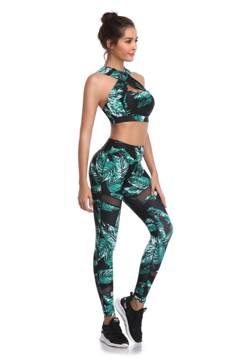 LI-FI conjunto de fitness yoga mulheres halter